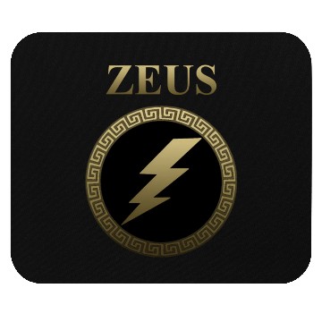 Discover Zeus Ancient Greek God Thunderbolt Mouse Pads
