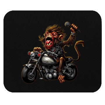 Discover zombie Raider Monkey Mouse Pads