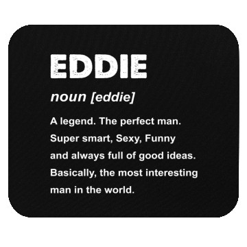 Discover Eddie Name Mouse Pads