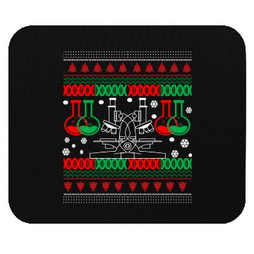 Discover Science Chemistry Joke Geek Nerd Ugly Jumper Mouse Pads