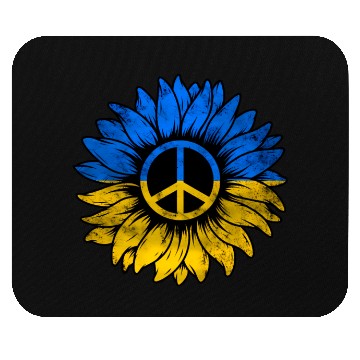 Discover Ukrainian Flag Ukraine Flag Sunflower Mouse Pads