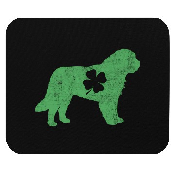 Discover Awesome Bernard Saint Patrick'S Day Dog Dad Mom Mouse Pads