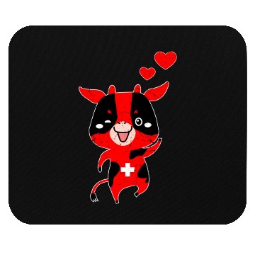Discover Switzerland Swiss Cow Mouse Pads