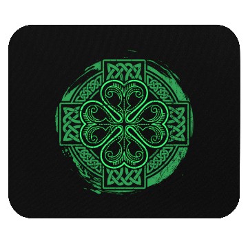 Discover Celtic Knot Irish Shamrock Three Leaf Clover St Mouse Pads