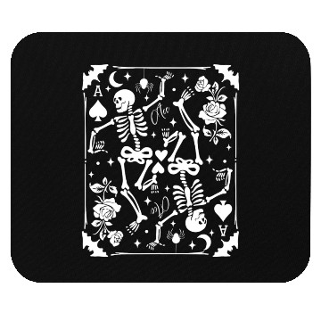 Discover Skeleton Ace Of Spades Card Goblincore Punk Grunge Mouse Pads
