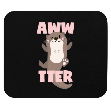 Discover Otter Cute Sweet Kawaii Awwtter Mouse Pads