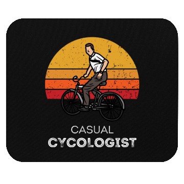 Discover Casual Cycologist Retro Sunset Cycling Mouse Pads
