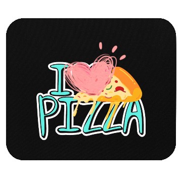 Discover i love pizza Mouse Pads