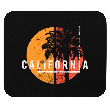 Discover Venice Beach California Cool Palm Tree Native Mouse Pads