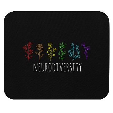 Discover Autism Awareness Autistic Pride Rainbow Mouse Pads
