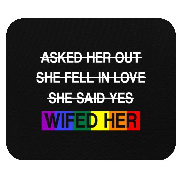 Discover Her Lgbtq Romantic Lesbian Wedding Day Mouse Pads