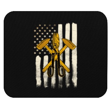 Discover Sheet Metal Worker On Back Of Mouse Pads