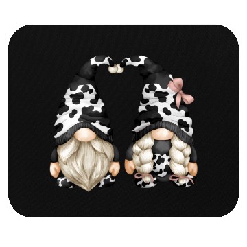 Discover Black And White Cow Print For Farmer With Farm Mouse Pads