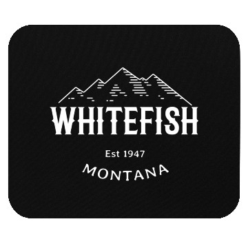 Discover Whitefish Montana Rocky Mountains Novelty Mouse Pads