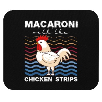 Discover Macaroni With The Chicken Strips Chicken Farmer Mouse Pads