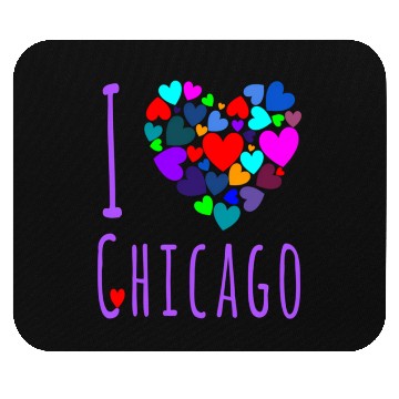 Discover I Love Chicago Heart City Of Chicago Mouse Pads