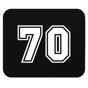 Discover Team Jersey Number 70 Sports Mouse Pads