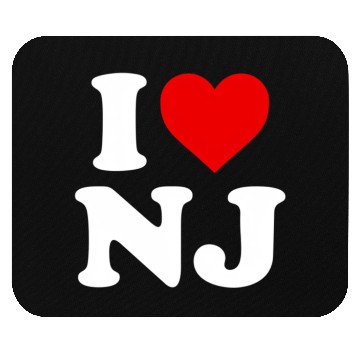 Discover I Love Nj Heart New Jersey Mouse Pads