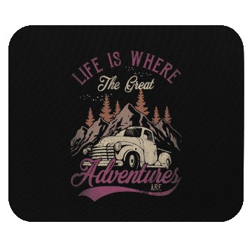 Discover Life s Where The Great Adventures Are Vintage Mouse Pads