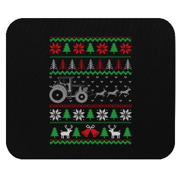 Discover Tractor Ugly Farmer Farming Mouse Pads