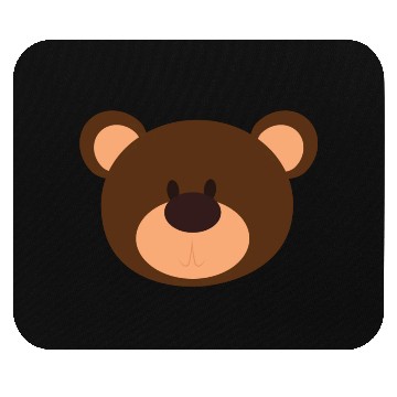 Discover Brown Face Teddy Bear Lover Mouse Pads