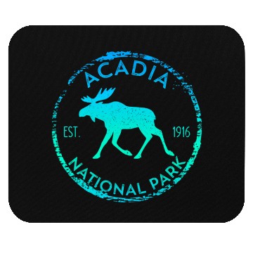 Discover Acadia National Park Np Maine Moose Mouse Pads