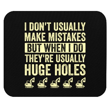 Discover Heavy Equipment Operator Pun Retro Excavator Mouse Pads