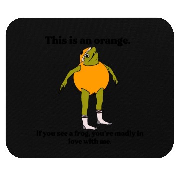 Discover This Is An Orange Mouse Pads