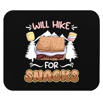 Discover Wanderlust Climber funny Mountain Hiking Snack Mouse Pads