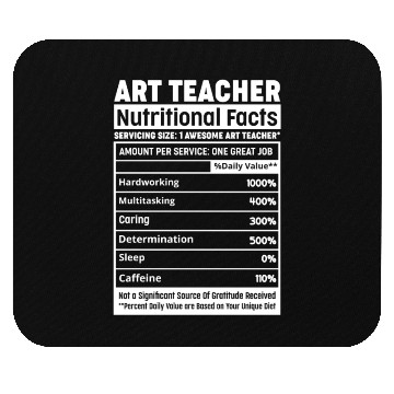 Discover Art Teacher Squad Team Professional Nutritional Fa Mouse Pads
