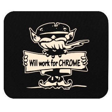 Discover Will Work For Motorcycle Chrome ©WhiteTigerLLC.Co Mouse Pads