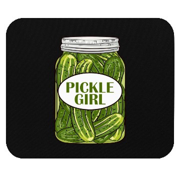 Discover Pickle Girl Who Loves Pickles Mouse Pads