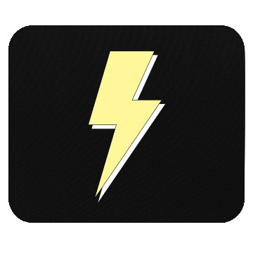 Discover Aesthetic Pastel Yellow Lightning Bolt Mouse Pads