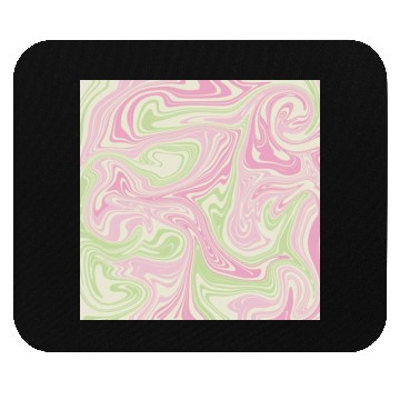 Discover Psychedelic Swirl Green Pink Pattern Mouse Pads
