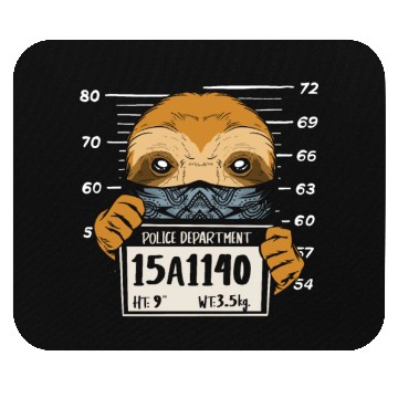 Discover Sloth Mugshot Mouse Pads