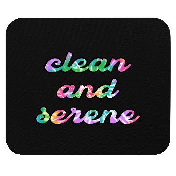 Discover Clean and Serene tie dye Mouse Pads