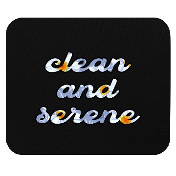 Discover Clean and Serene daisy Mouse Pads