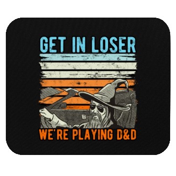 Discover Vintage Retro Old Man Get In Loser We're Playing Mouse Pads
