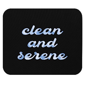 Discover Clean and Serene blue camo Mouse Pads