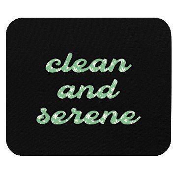 Discover Clean and Serene green floral Mouse Pads