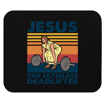 Discover Jesus The Ultimate Deadlifter Gym Christian Mouse Pads