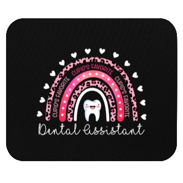 Discover Leopard Rainbow Cupid'S Favorite Dental Assistant Mouse Pads