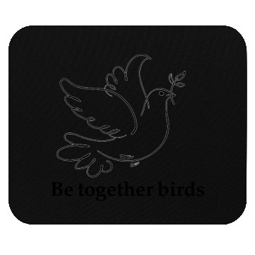 Discover Be together birds Mouse Pads