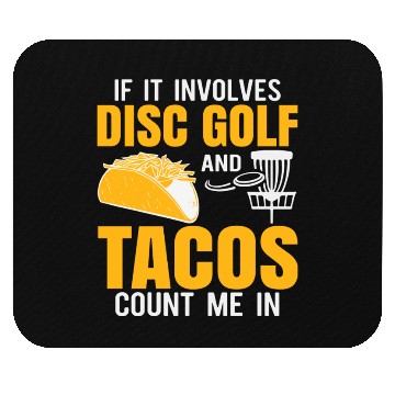 Discover Disc Golf Tacos Mouse Pads