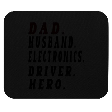 Discover Father's day funny Dad Husband Electronics hero Mouse Pads