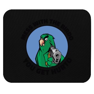 Discover Bird Cartoon Birdwatching Bird Owner Mouse Pads