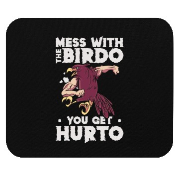 Discover Bird Cartoon Birdwatching Bird Owner Mouse Pads