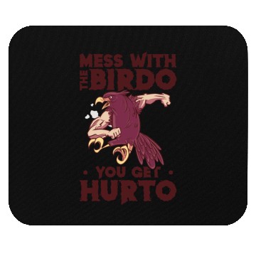 Discover Bird Cartoon Birdwatching Bird Owner Mouse Pads