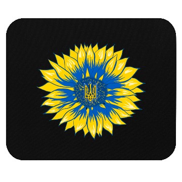 Discover Ukraine Sunflower Floral Ukrainian Flag Mouse Pads