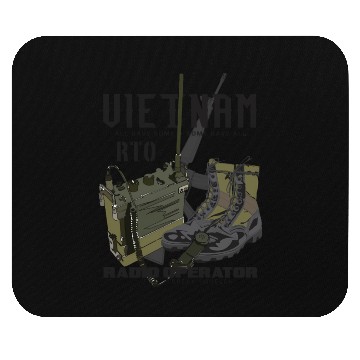 Discover Vietnam Veteran Radio Operator Mouse Pads